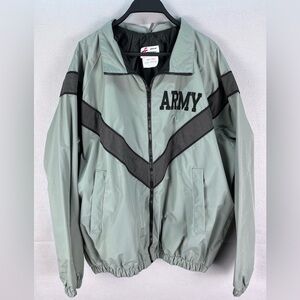 90s US Army Physical Fitness Training Windbreaker Uniform IPFU Jacket Small Long